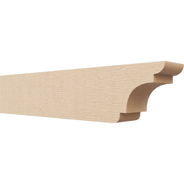 Ekena Millwork 4in. W x 6in. H x 28in. L New Brighton Woodgrain TimberThane Rafter Tail, Primed Tan RFTUR04X06X28NEBRCPR - main